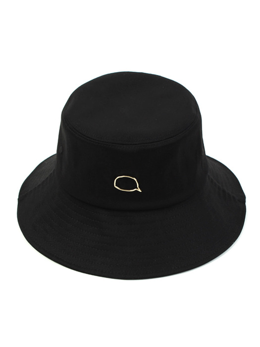 Gold Bubble Over Bucket Hat Black 오버버킷햇