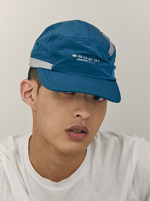 REFLECTIVE PANEL CAMPCAP BLUE