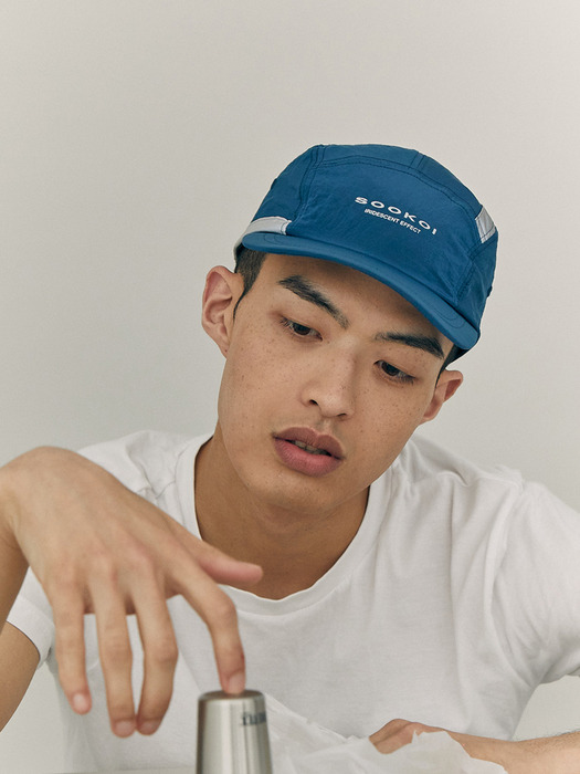 REFLECTIVE PANEL CAMPCAP BLUE