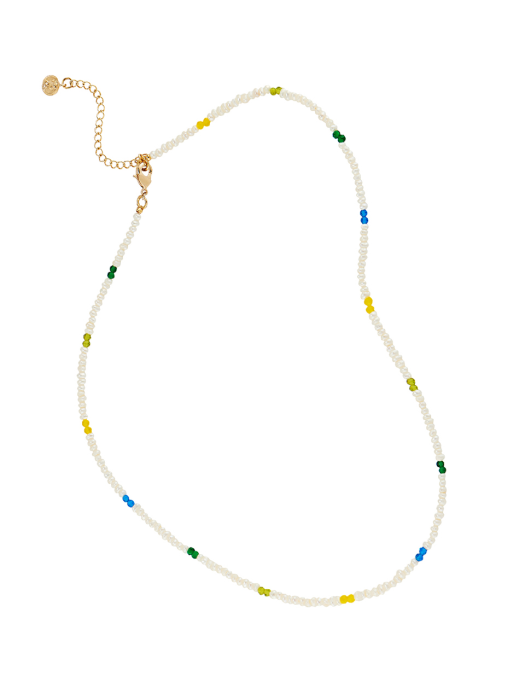 COLOR MIX BEADS NECKLACE_NZ1037