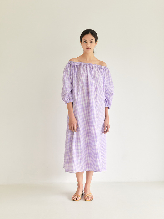 Off-Shoulder Dress_L.Purple