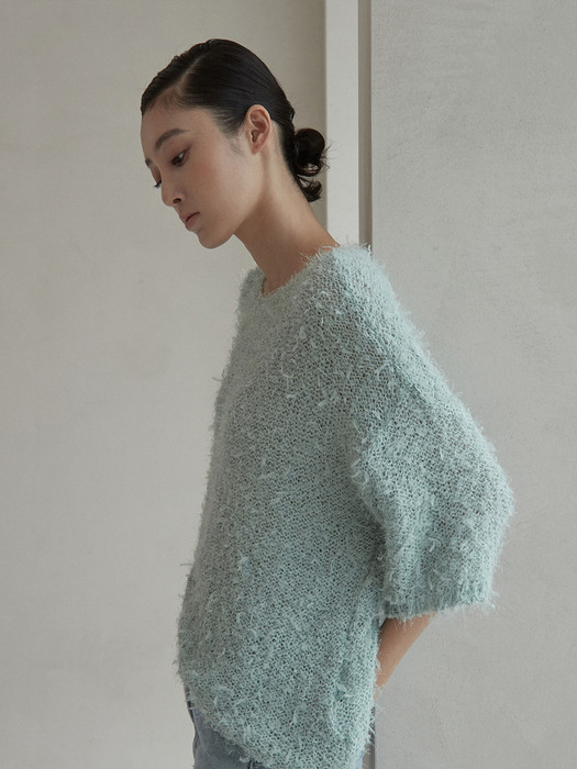 V. bubble loose knit (mint)