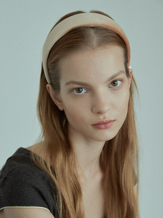 Camel Velvet Headband