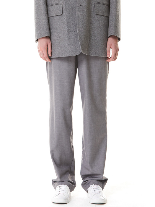 Long Wide Trousers(GRAY)
