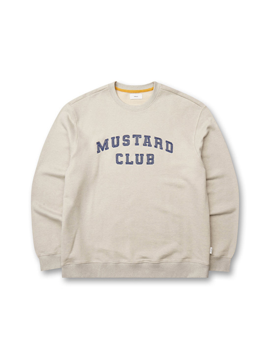 MUSTARD CLUB SWEATSHIRT(oatmeal)