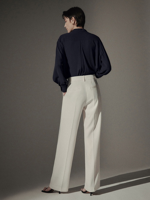 [Drama Signature] Pleated Semi-Wide Trousers_2color