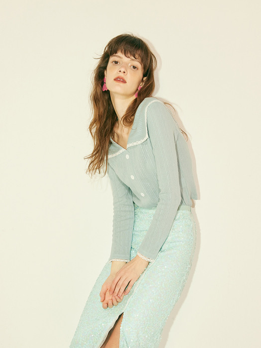 SAILOR COLLAR LONG SLEEVES - MINT