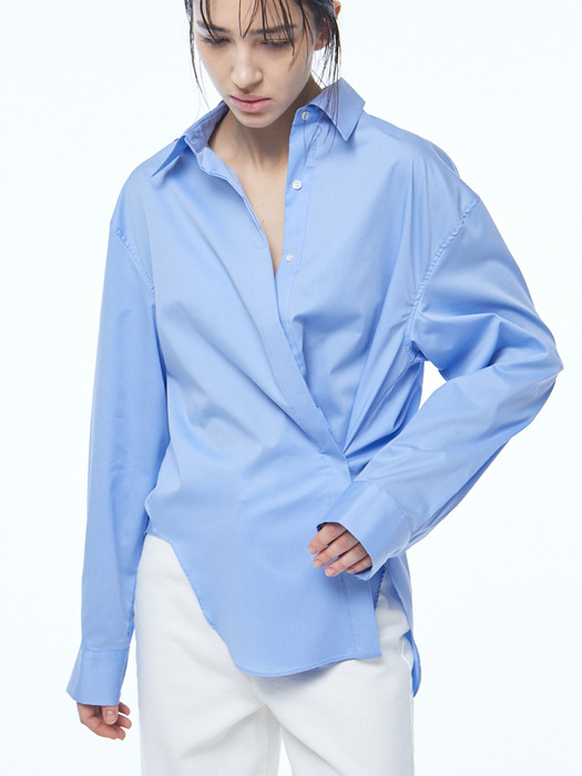 Basic Soft Shirts in Sky Blue