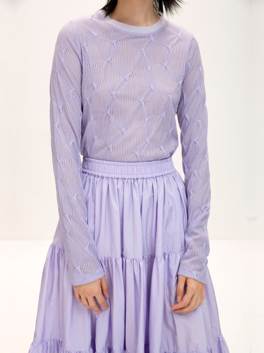 Wave Long Sleeve Top_Lilac