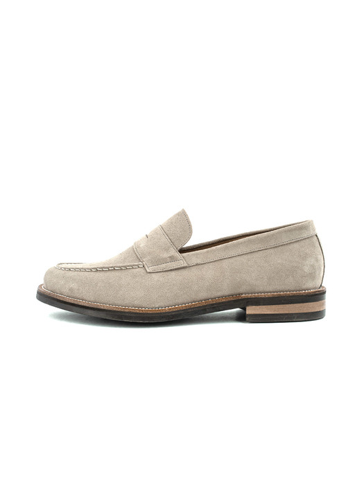 COW SUEDE PENNY LOAFERS
