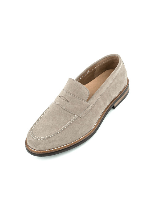 COW SUEDE PENNY LOAFERS