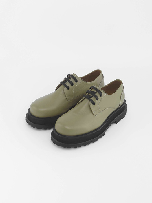 CHUNKY DERBY SHOES_OLIVE