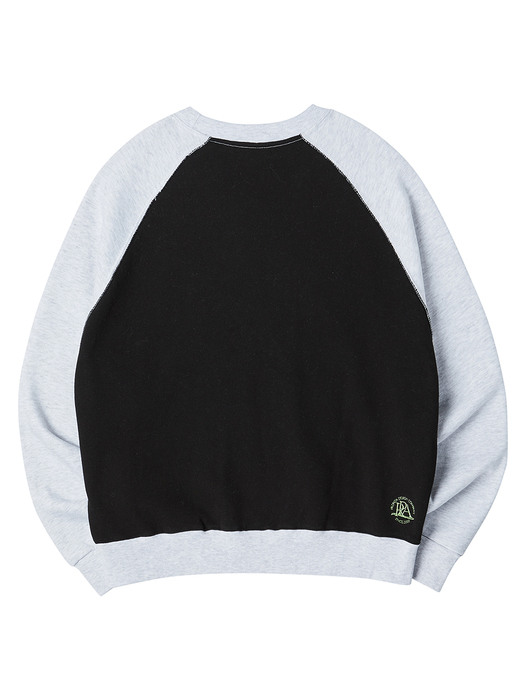 Black raglan sales sweatshirt