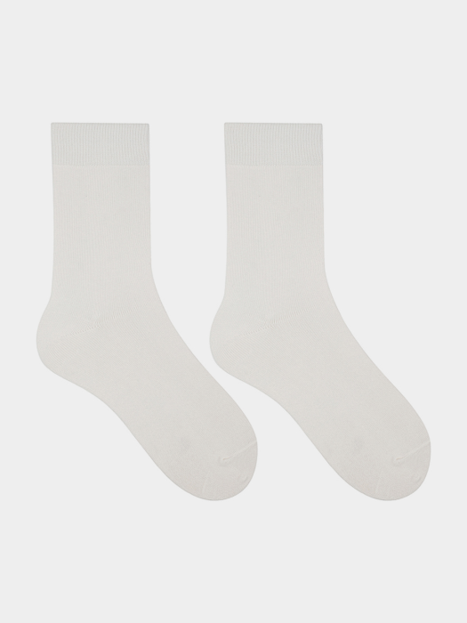 SOCKSTOP 남여 베이직 플레인 삭스 화이트