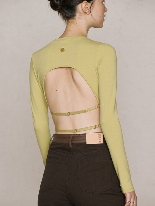 Back Double Strap Top_Yellow