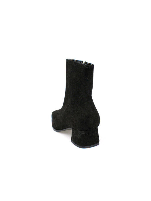 [리퍼브] Basic Square-Toe Suede Ankle Boots (6cm)/B9015/2COLORS