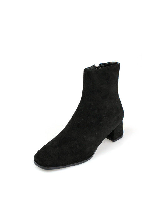[리퍼브] Basic Square-Toe Suede Ankle Boots (6cm)/B9015/2COLORS