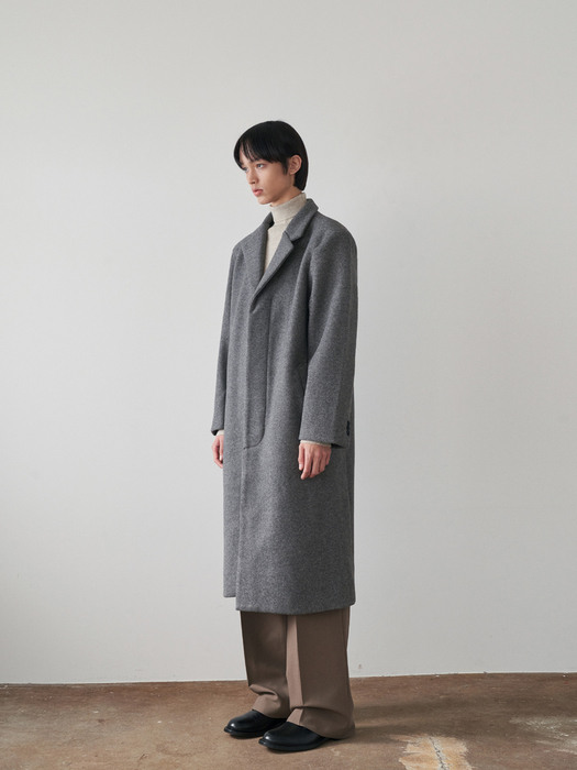 NEW PORMAL WOOL SINGLE COAT_CHARCAOL