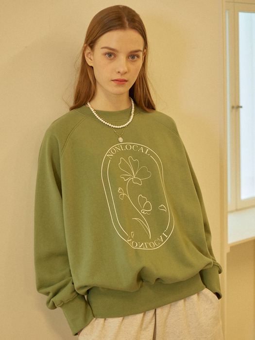 Cosmos Print Sweatshirt 2 Color