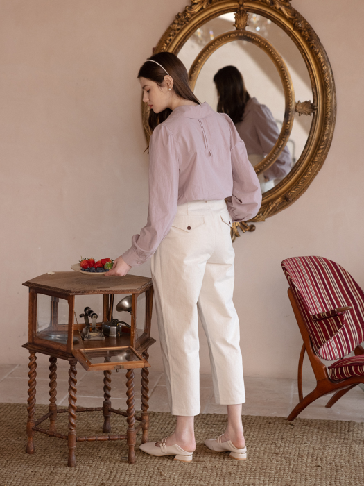 DIEGO baggy pants_ivory