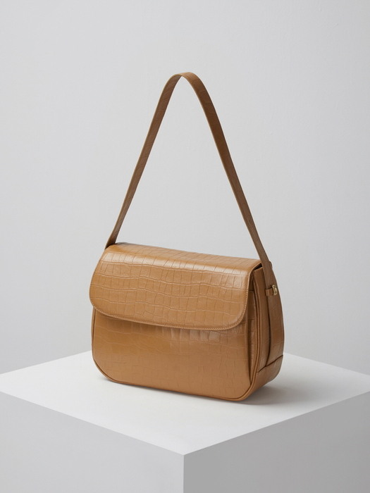 mail bag(Crocodile beige)