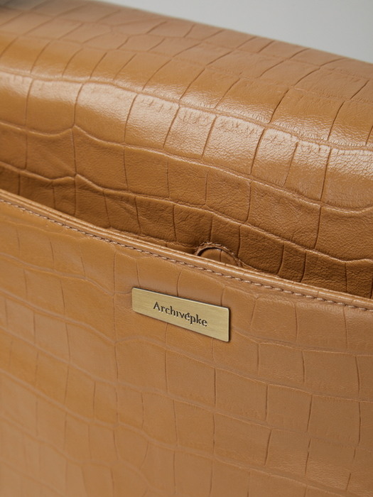 mail bag(Crocodile beige)