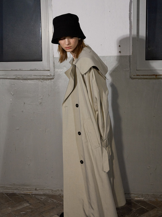 BIG KARA TRENCH COAT_KHAKI