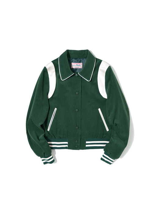 O3700 Coduroy varsity jacket_Green