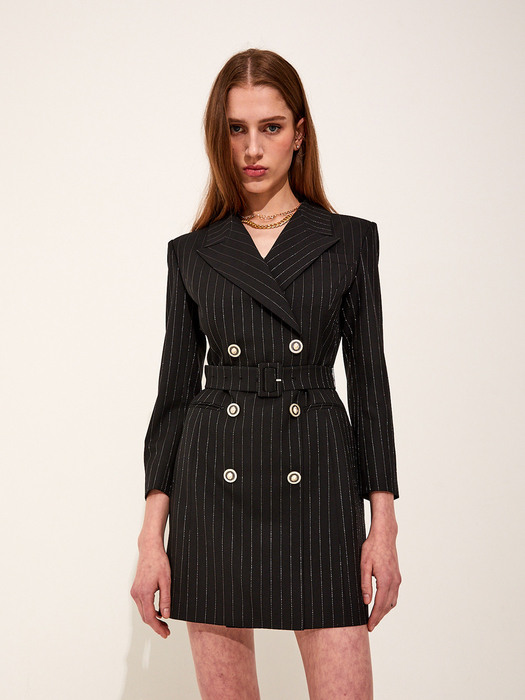 Anna Tailored jacket dress [Black]