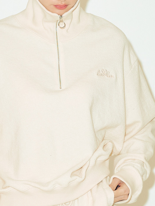 TERRY ZIP-UP PULL OVER