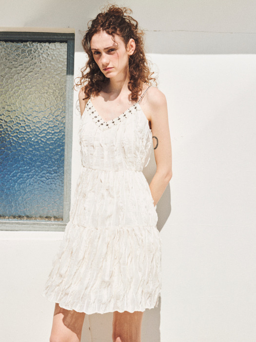 LACE SLIP MINI DRESS_IVORY