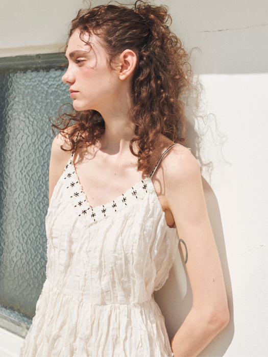 LACE SLIP MINI DRESS_IVORY