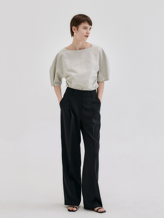 22MN new wide pants [BK]