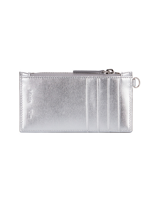 MATIN KIM NECKLACE WALLET IN SILVER