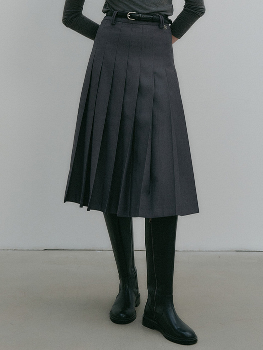 키라 플리츠 스커트 / KYRA PLEATS SKIRT_3colors