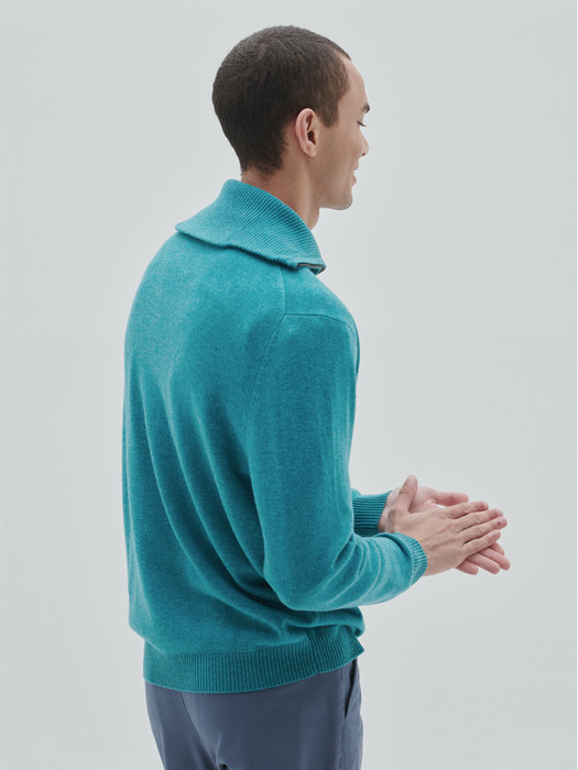 Quolting pullover(Emerald green)