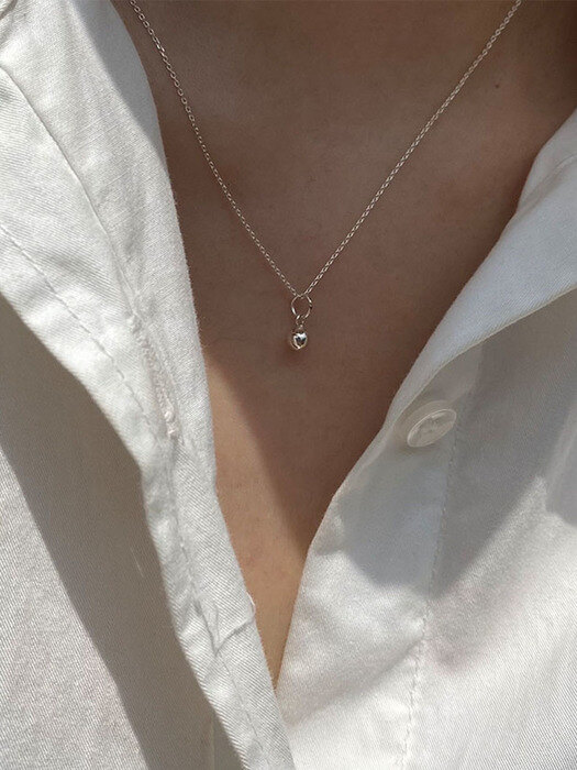 [925 silver]Un.silver.152 / plain bell necklace