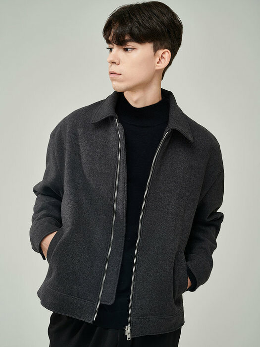 SEMI-OVER MINIMAL JACKET (DEEP-GRAY)