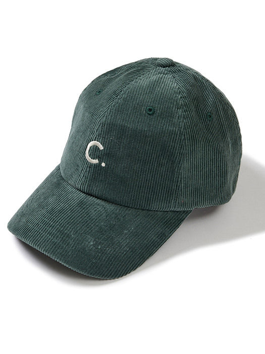 Corduroy Logo Cap (Dark Green)