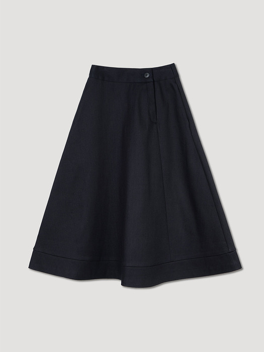 Autumn Full Skirt - Denim