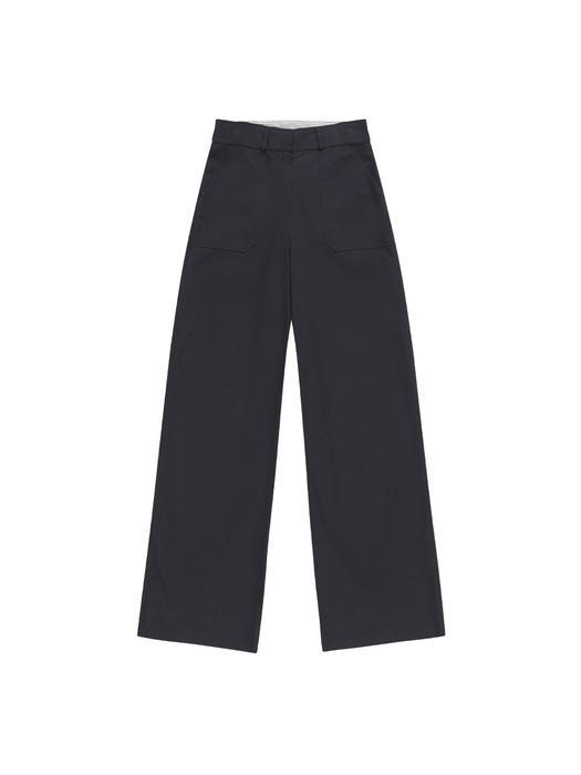 22FW Fold Cotton Pants / Charcoal