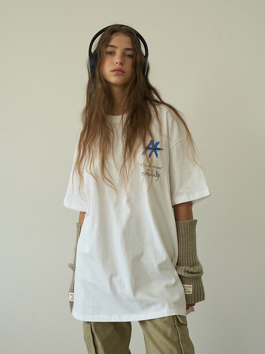 Graphic Overfit T-shirt / White