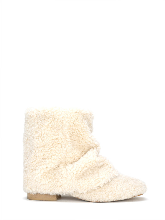  Shearling Wrinkle Boots (Short)