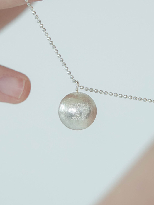 shimmer ball necklace