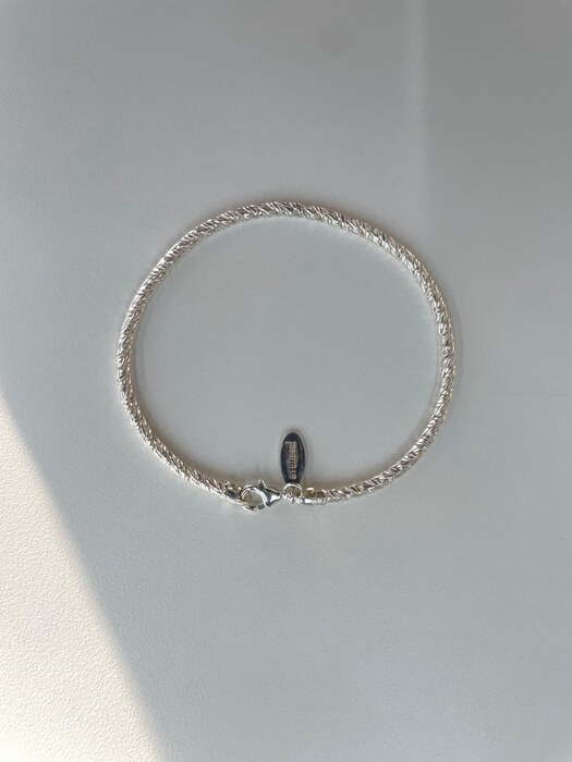 rope silver bracelet
