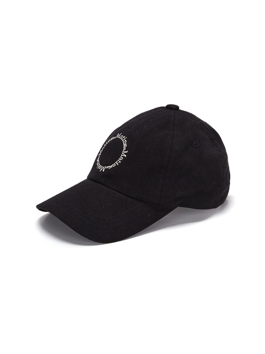 마뗑킴]MACARON LOGO BALL CAP IN BLACK
