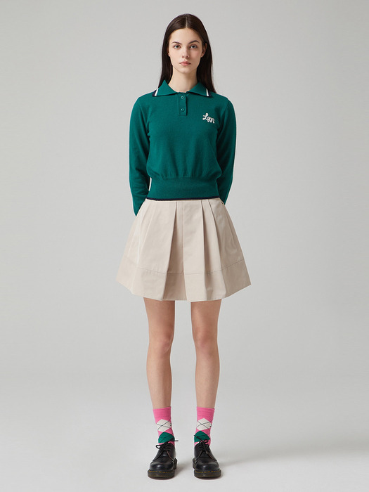 Basic Polo Sweater (for women)_QWWAX22616GRX
