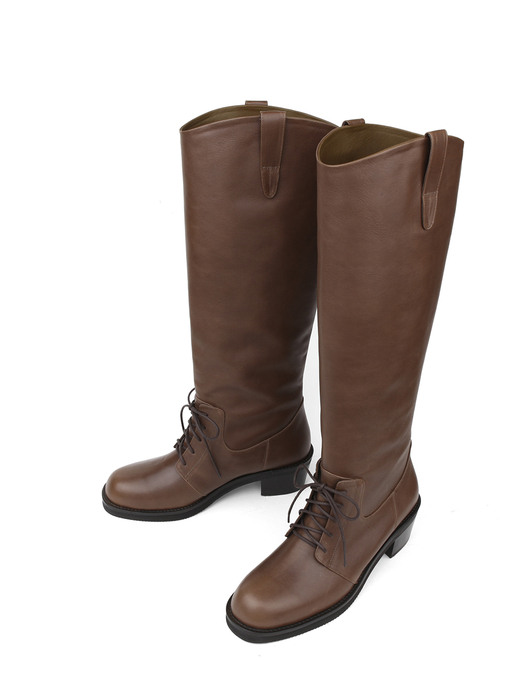 Ride with me Long Boots - Brown