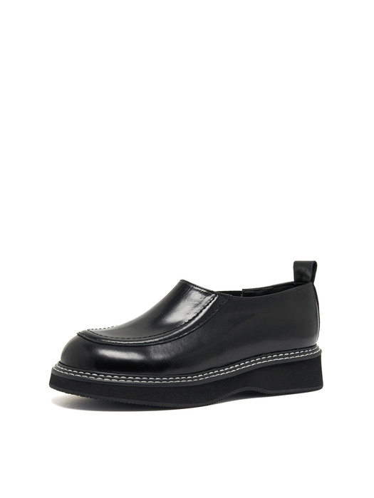 Stitch loafer black