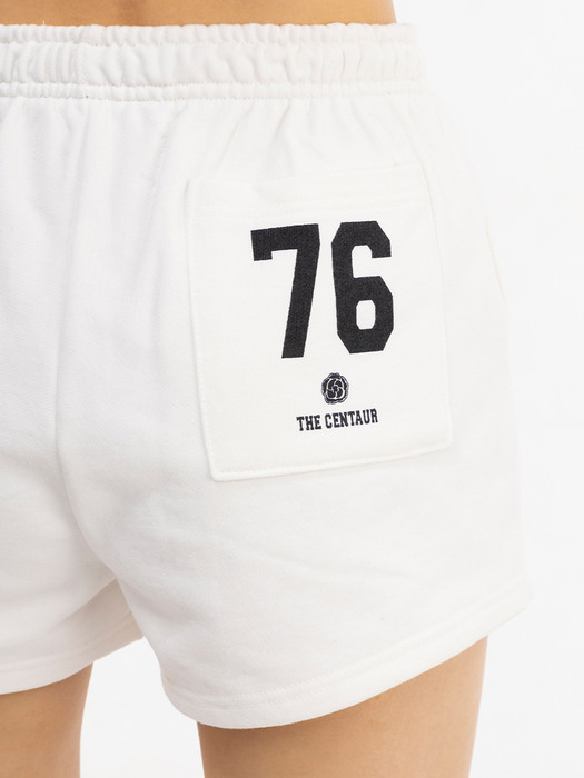 CENTAUR ROSE 05 SWEAT SHORT PANTS_IVORY